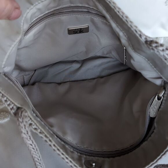 The Sak -Double Woven Macrame Crochet Shoulder Bag - Picture 6 of 13